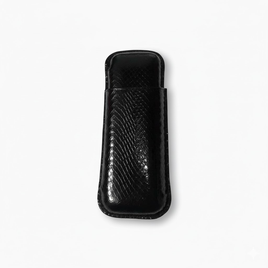 Cigar Case - Recife Miami Vice Angel Black - 2 Cigars