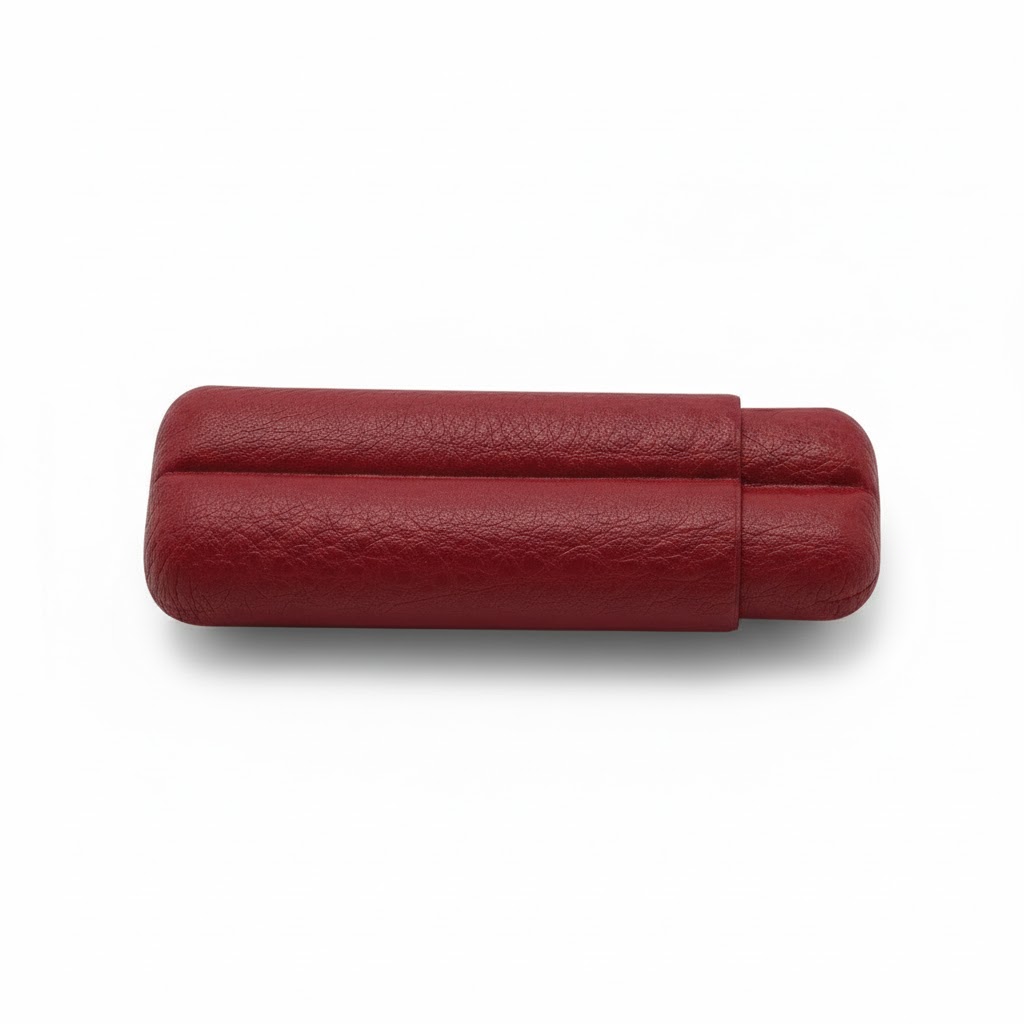 Cigar Case - Fallon Aura Buffalo Sublimes Ruby - 2 Cigars