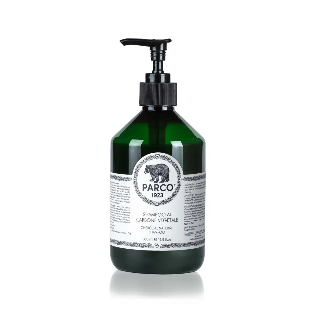 Body Care - Parco Charcoal Natural Shampoo Green - 500ml