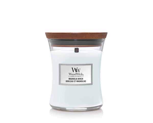 Candle - Woodwick Magnolia Birch - Medium