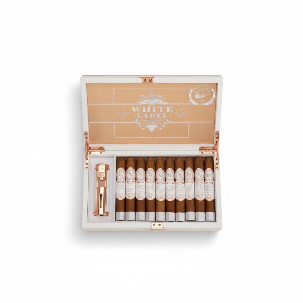 Rocky Patel White Label Robusto + Lighter - Box Of 20 Cigars