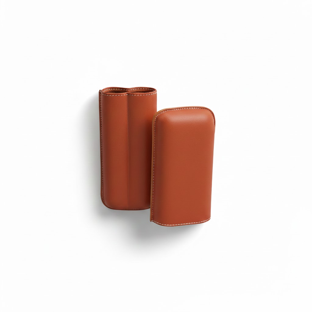 Cigar Case - Recife Chesterfield Culture Orange Blossom - 2 Cigars