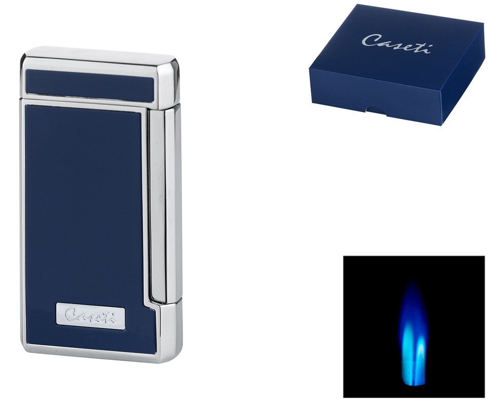 Lighter - Caseti Paris Double Jet Dark Blue