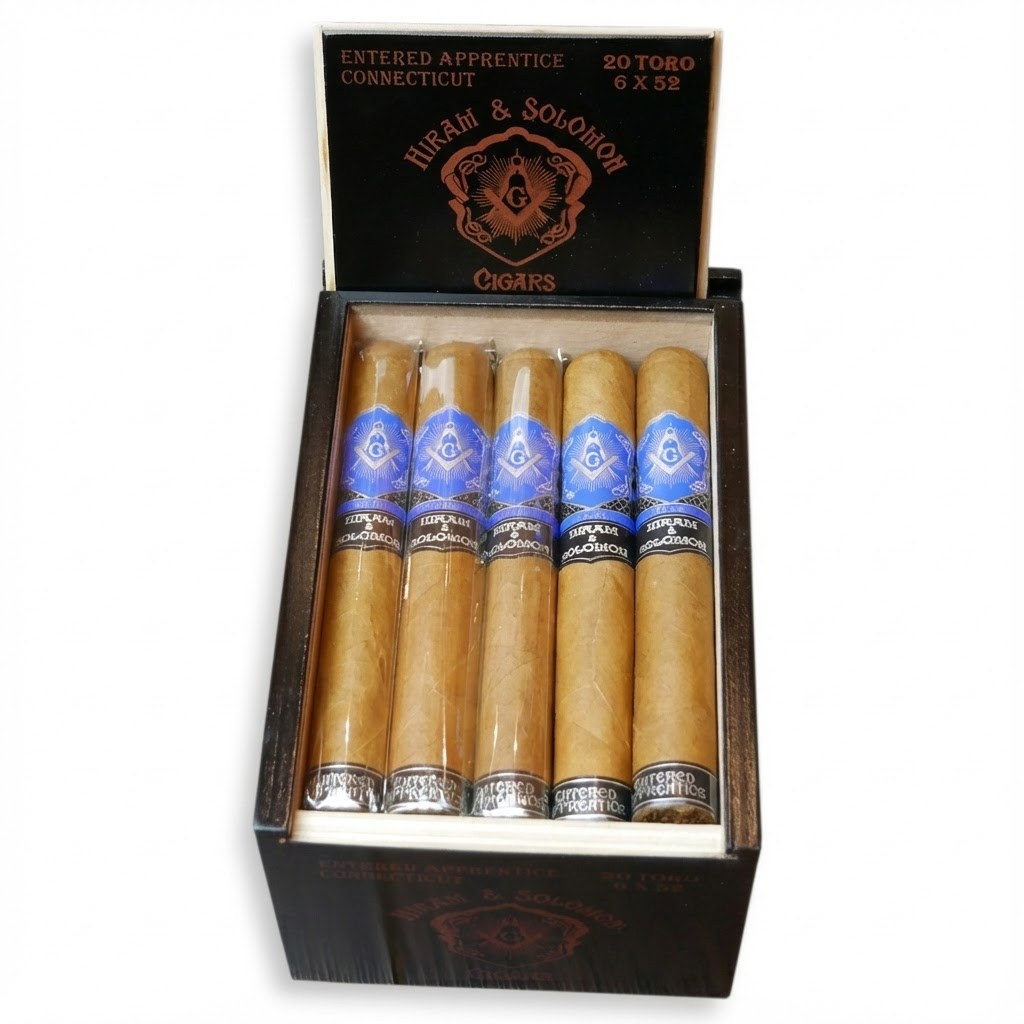 Hiram & Solomon Entered Apprentice Toro - Box Of 20 Cigars