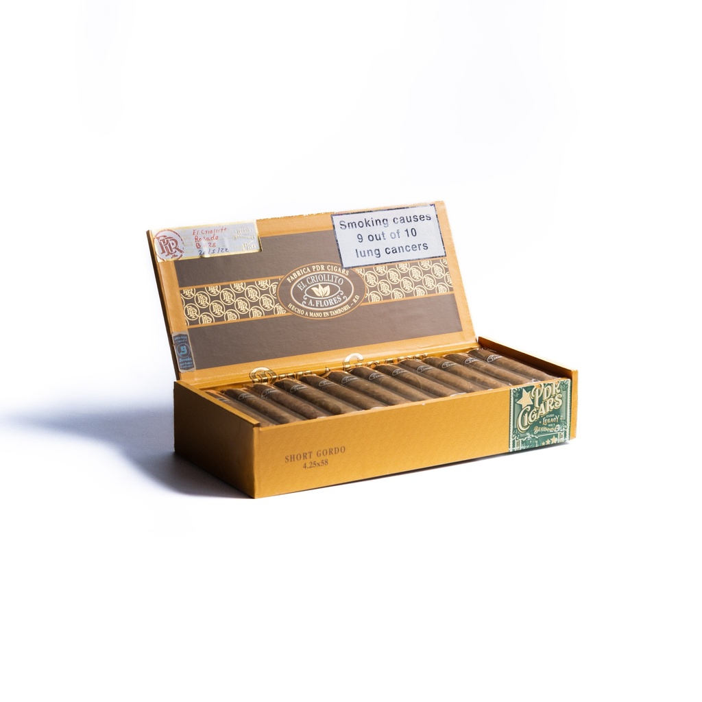 Pdr El Criollito Short Gordo - Box Of 24 Cigars