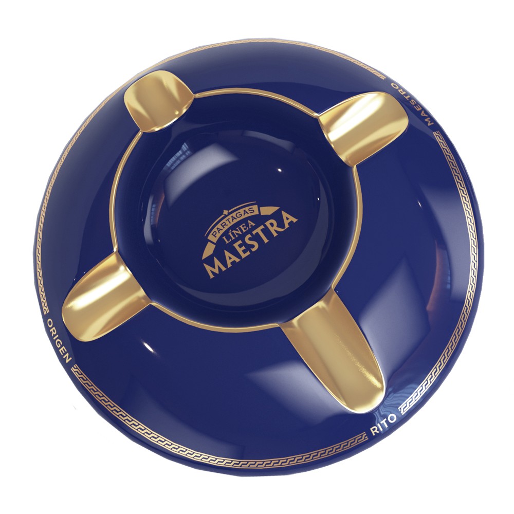 Ashtray - Partagas Linea Maestra Blue/Gold - 4 Cigars