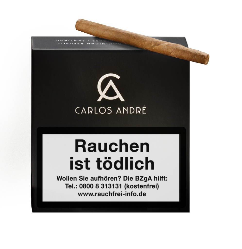 Carlos Andre Black Cigarillos - Pack Of 20 Cigarillos