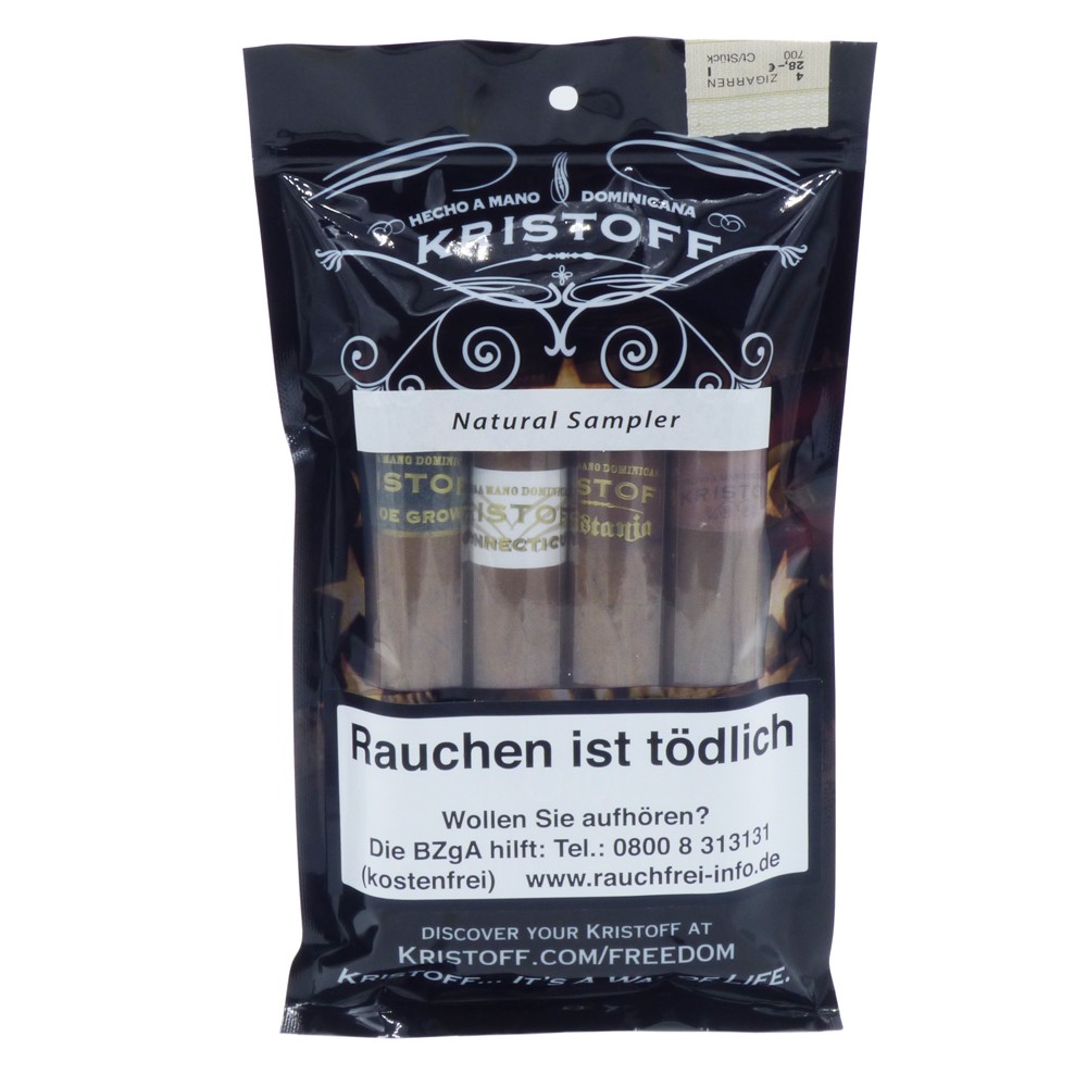 Kristoff Sampler Natural - Pack Of 4 Cigars