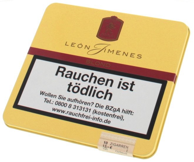 Leon Jimenes Petites Blond - Pack Of 10 Cigarillos