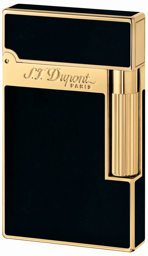 Lighter - S.T. Dupont Ligne 2 Black/Yellow Gold