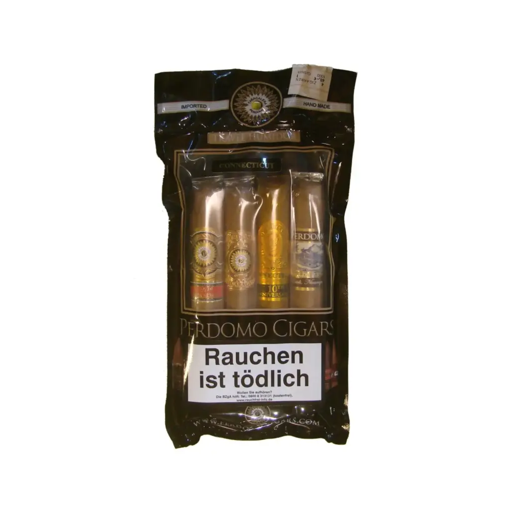 Perdomo Travel Humidor Connecticut - Pack Of 4 Cigars