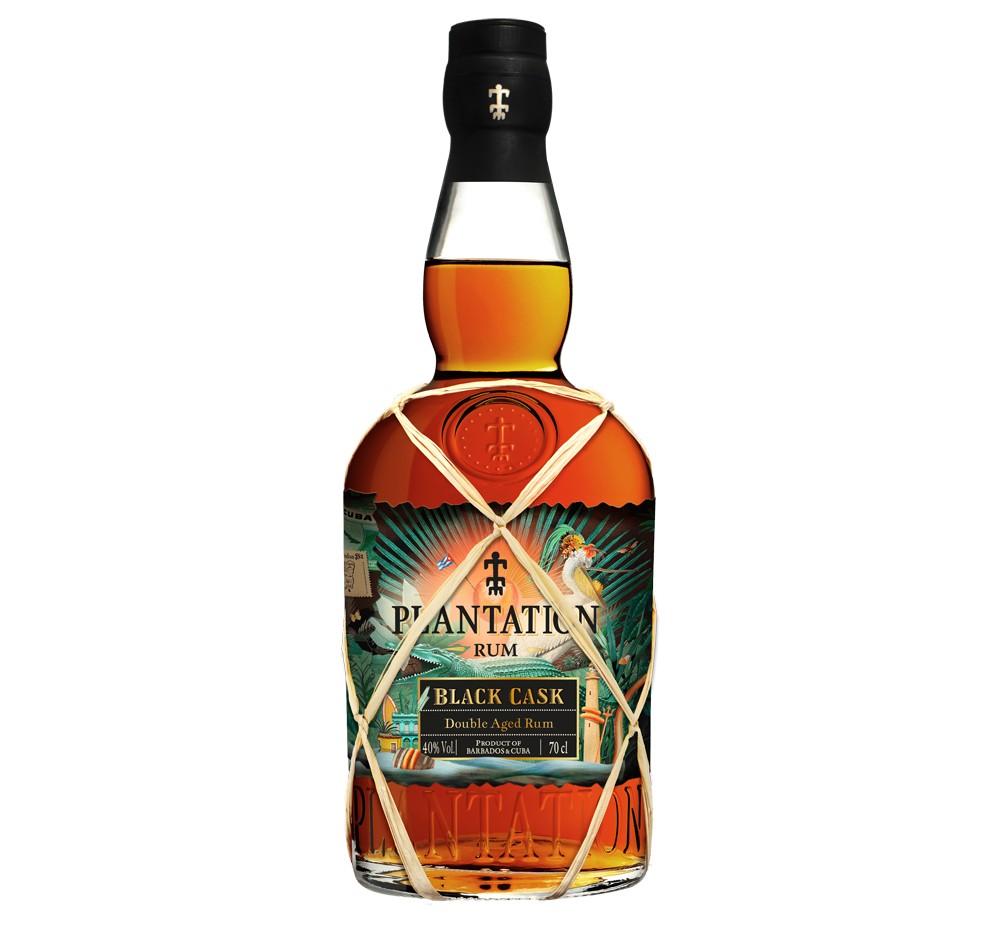 Rum - Plantation Black Cask Barbados & Cuba 2022 Double Aged - Bottle Of 70Cl
