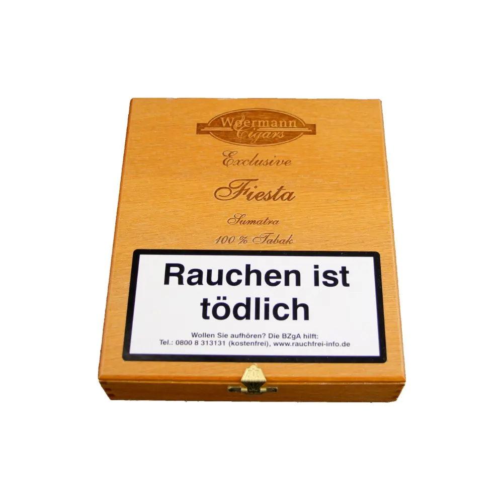 Woermann Cigars Exclusive Fiesta Sumatra - Pack Of 20 Cigarellos