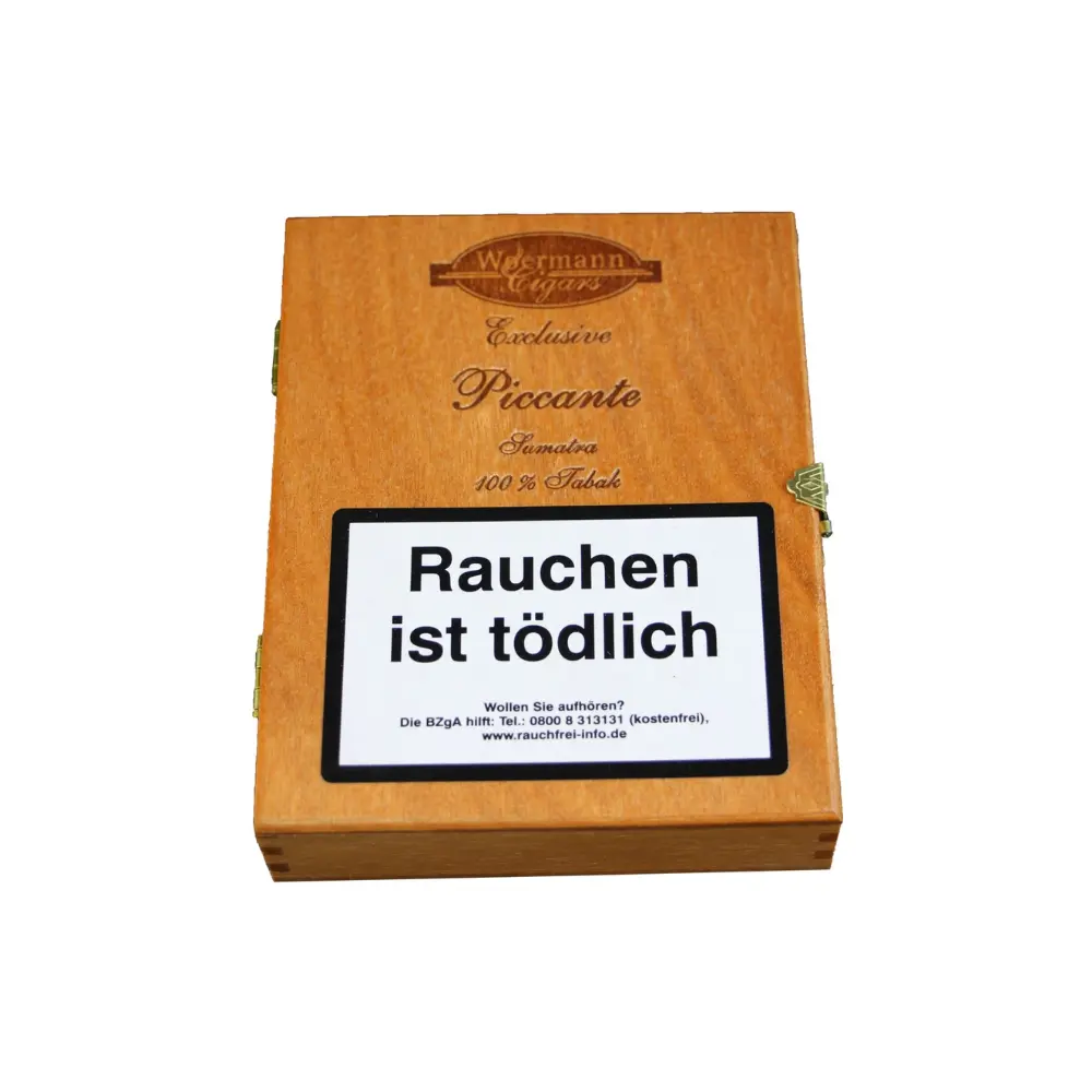 Woermann Cigars Exclusive Piccante Sumatra - Pack Of 16 Cigarellos