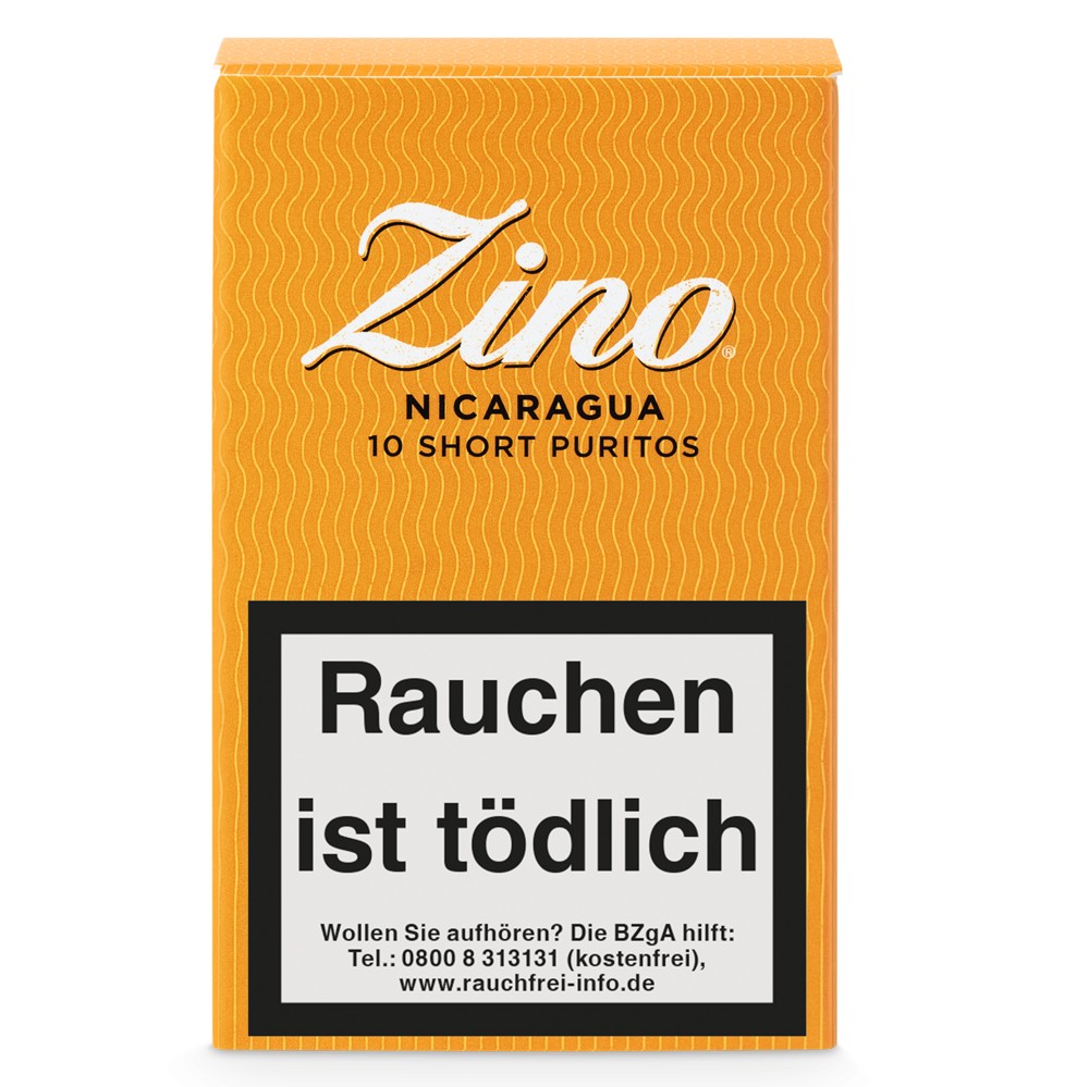 Zino Nicaragua Short Puritos - Pack Of 10 Cigarillos
