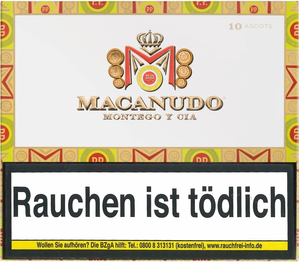 Macanudo Connecticut Ascots - Pack Of 10 Cigars