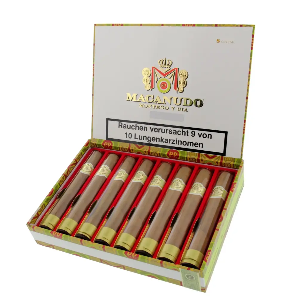 Macanudo Connecticut Crystal Gran Corona Glas A.T.S - Box Of 8 Cigars