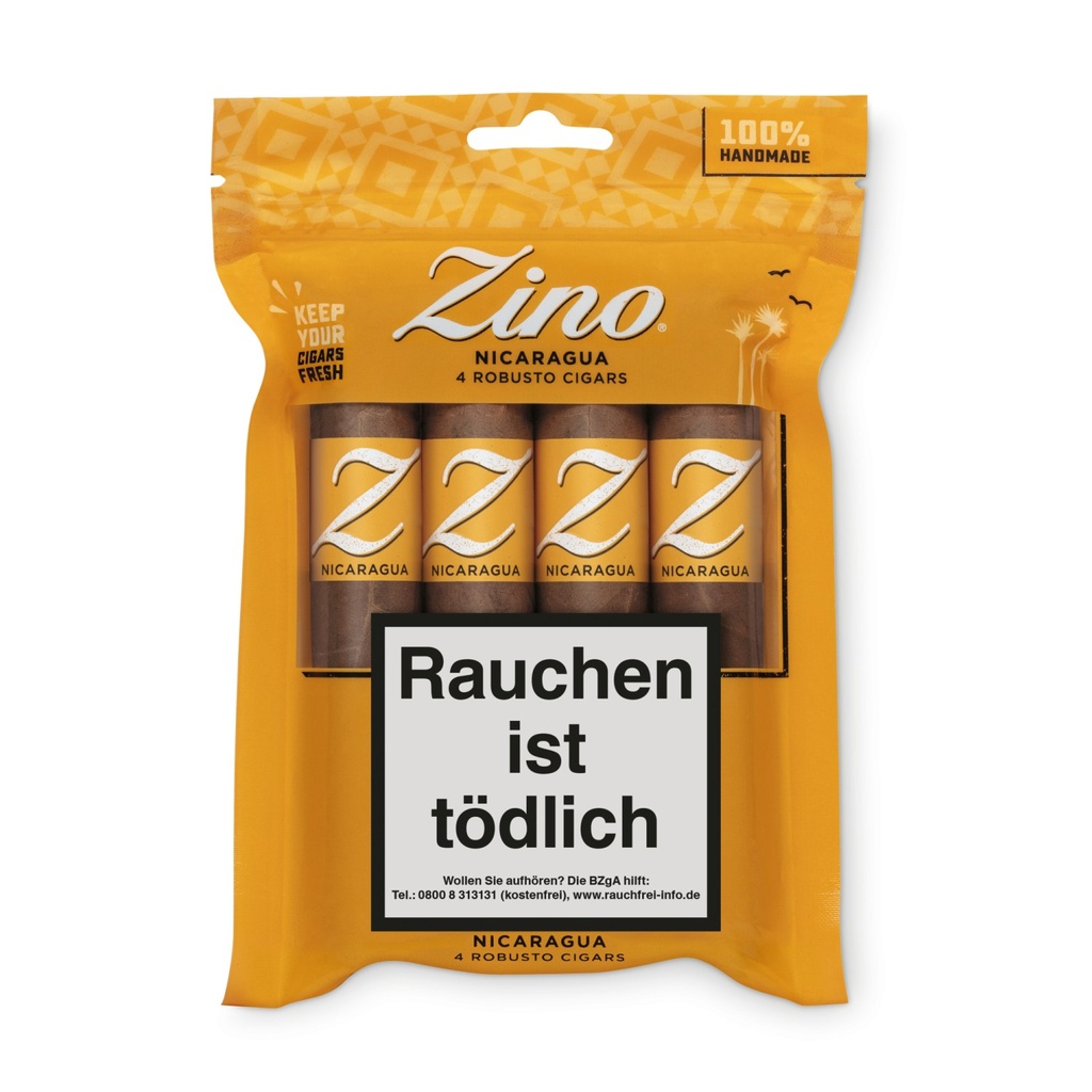 Zino Nicaragua Robusto - Pack Of 4 Cigars
