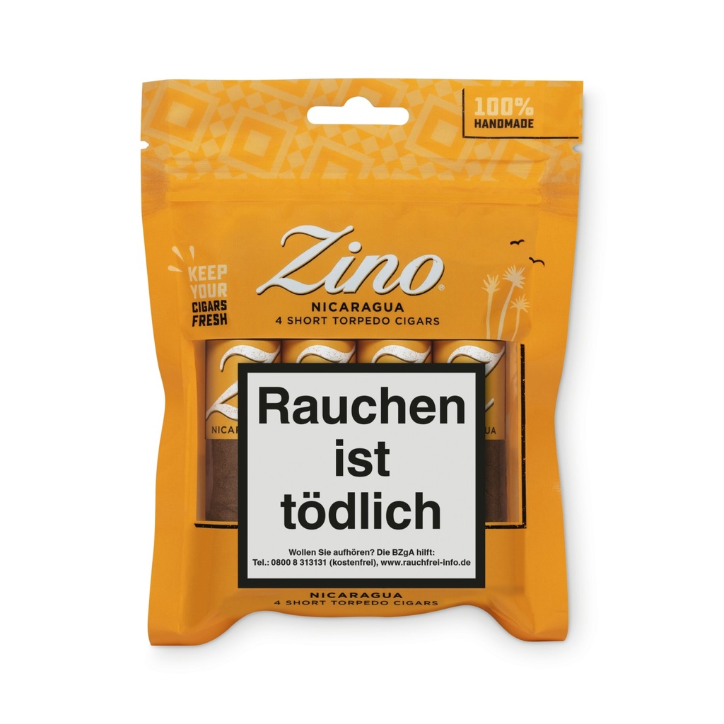 Zino Nicaragua Short Torpedo - Pack Of 4 Cigars