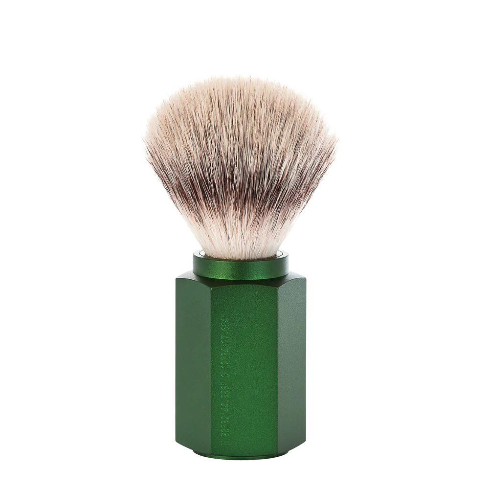 Shaving Accessories - Mühle Brush Hexagon Silvertip - Forest Green