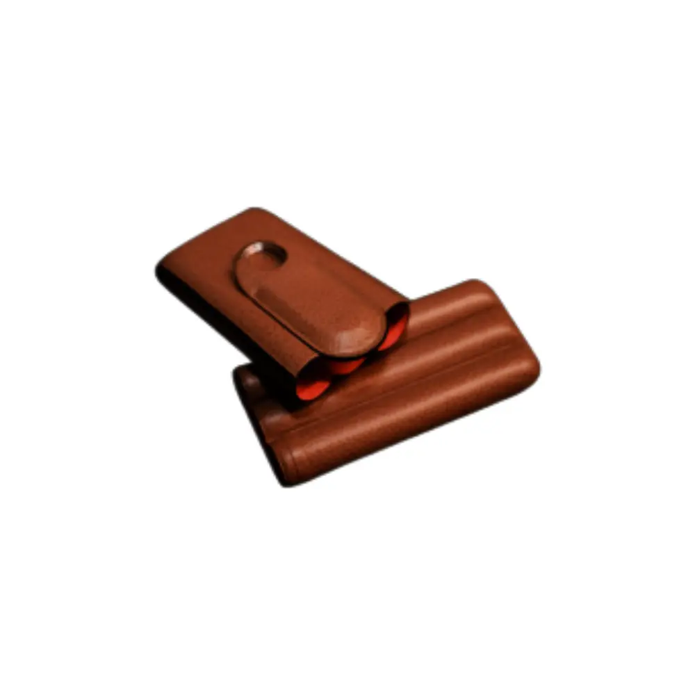 Cigar Case - Fallon Nixes Buffalo Sublimes Ice Brown - 3 Cigars