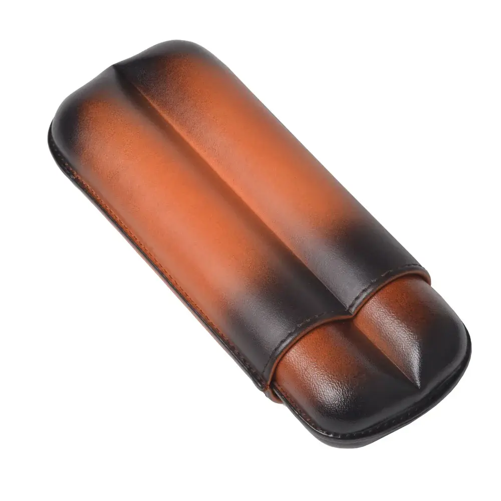 Cigar Case - Elie Bleu 27mm Honey - 2 Cigars