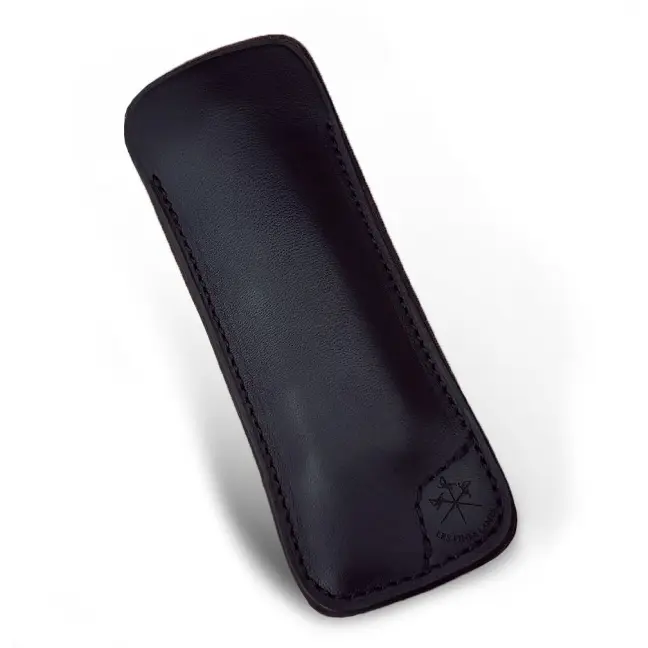 Cigar Case - Les Fines Lames Leather Sheath Le Petit Natural Black