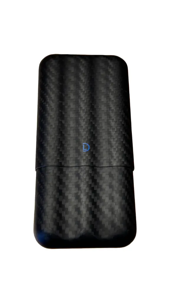 Cigar case - Dominique London Signature Carbon Fibre - 3 Cigars