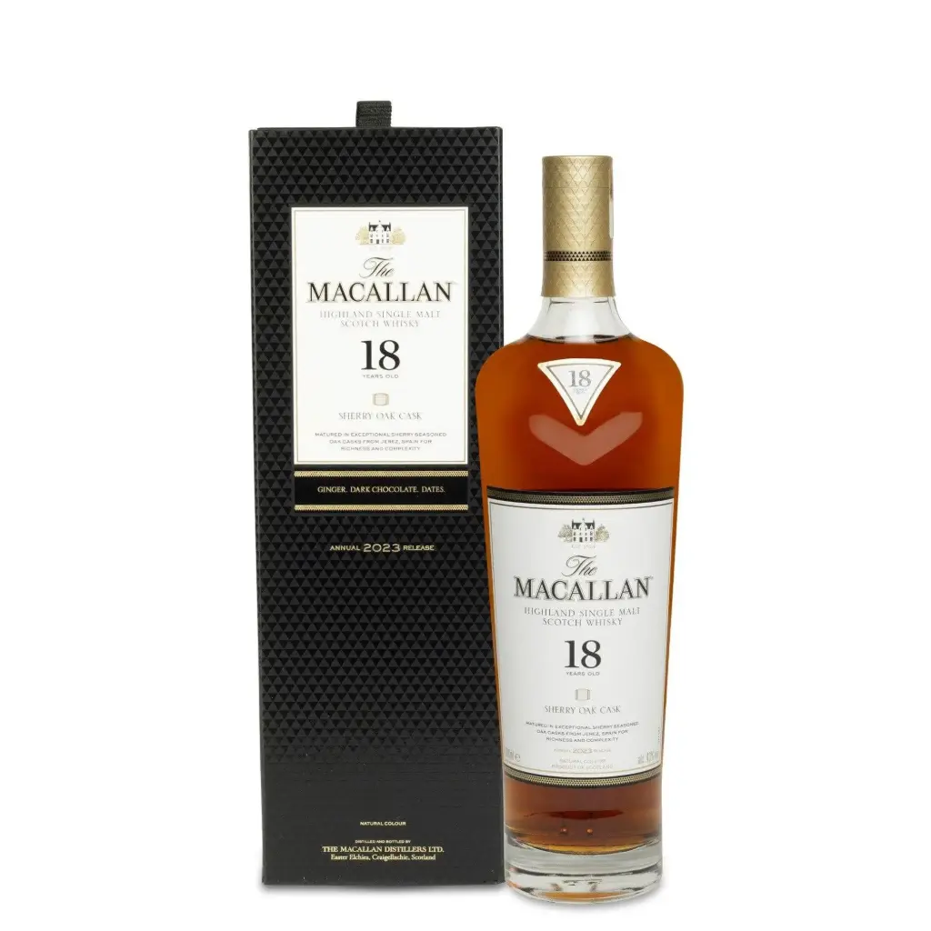 Whisky - Macallan 18 Year Old 2023 Sherry Oak - 43% 70cl