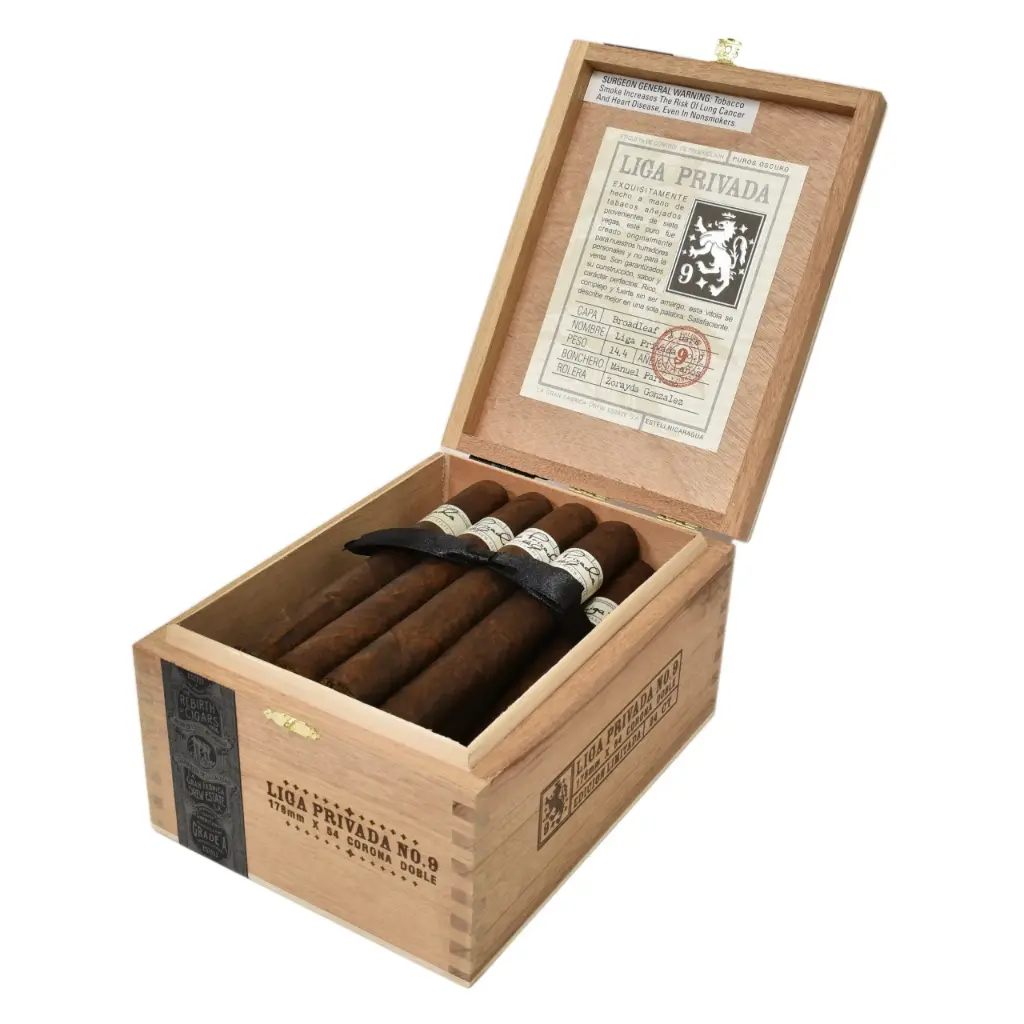 Drew Estate Liga Privada No.9 Doble Corona - Box of 25 Cigar 