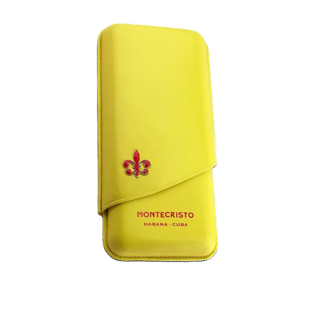Cigar Case - Montecristo Adjustable Yellow - 3 Cigars  