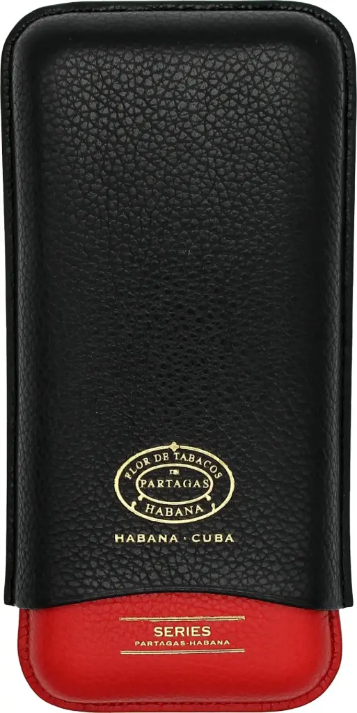 Cigar Case - Partagas Series Black/Red - 2 Cigars 