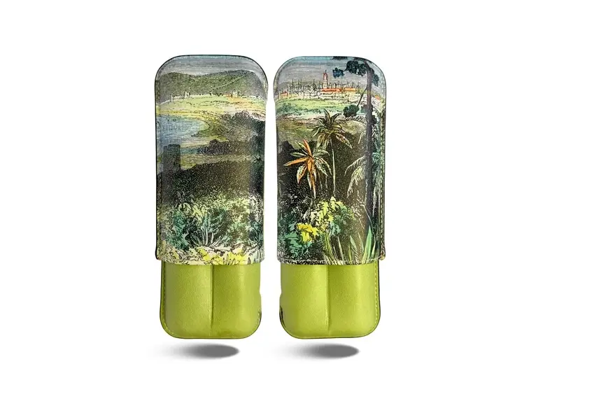Cigar Case - Recife 25 - 130 Feliciad Cubana Palm Green - 2 Cigars   