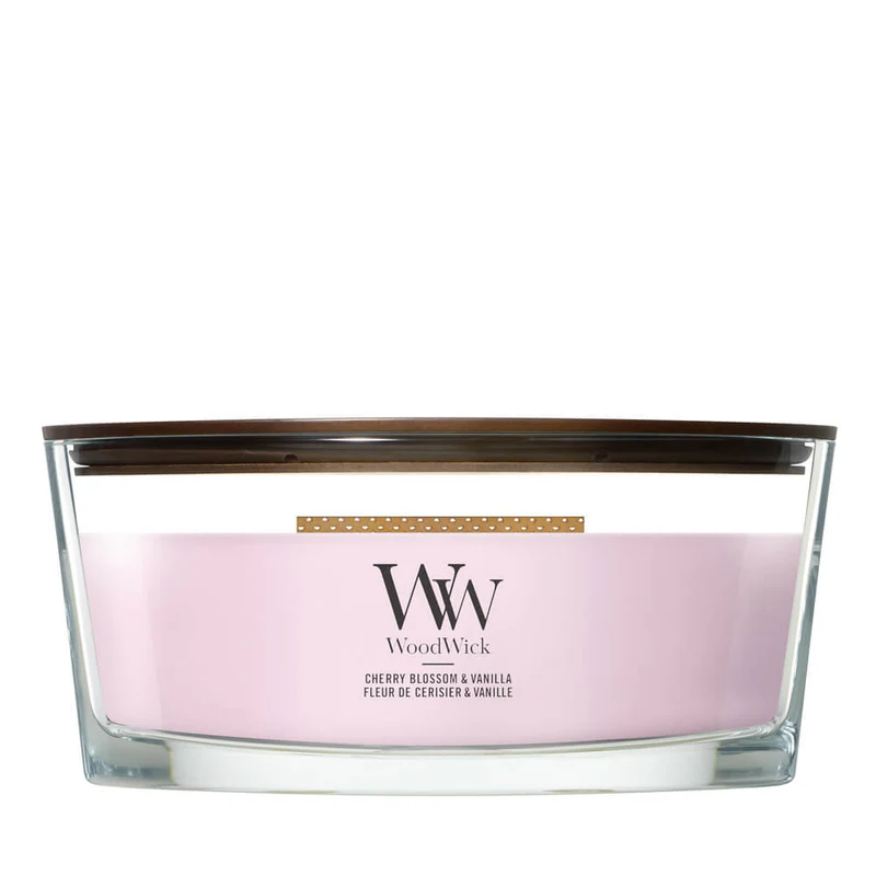 Candle - Woodwick Cherry Blossom & Vanilla - Ellipse