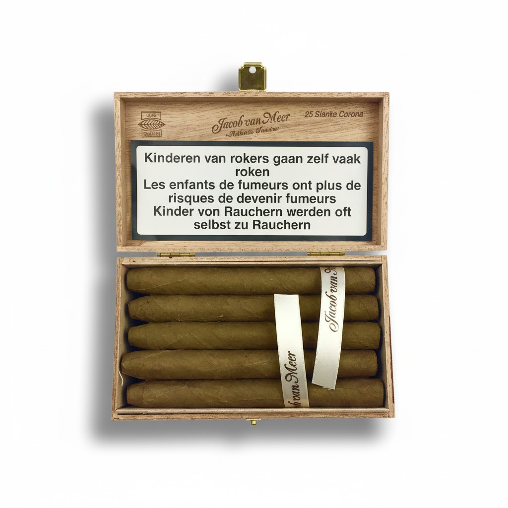 Jacob Van Meer Slim Corona - Box Of 25 Cigars