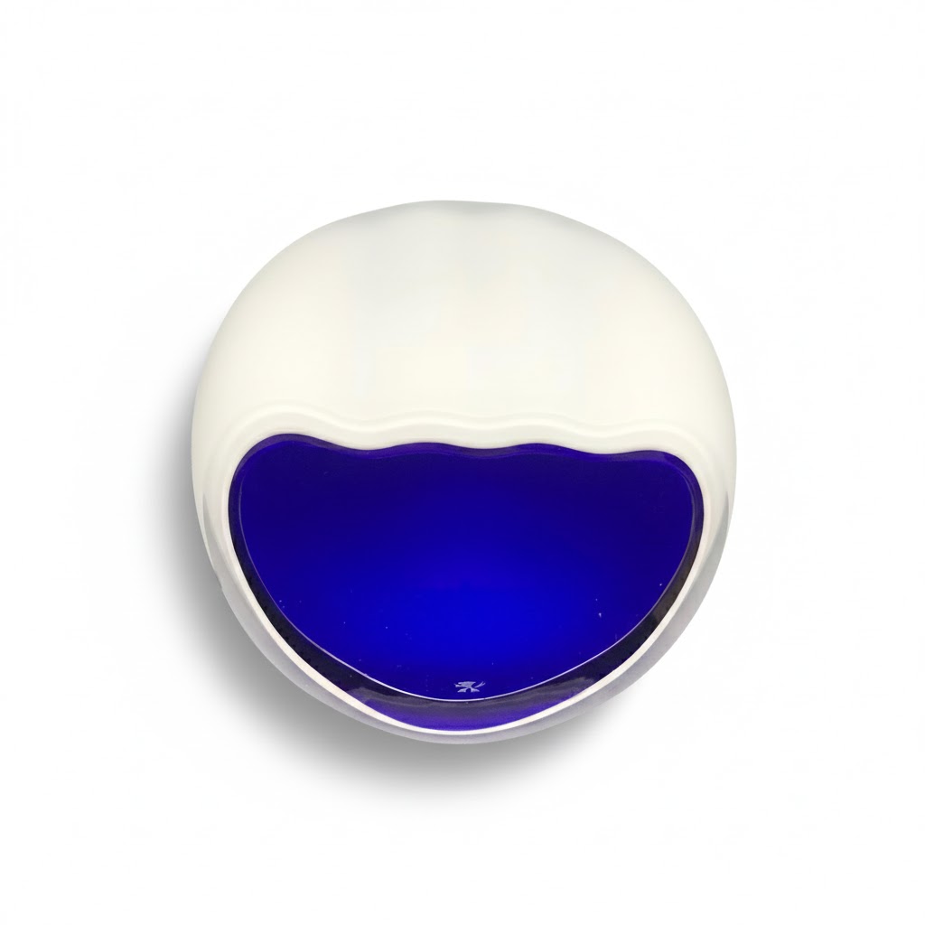 Ashtray - Czevitrum Salamander Large Blue - 3 Cigars