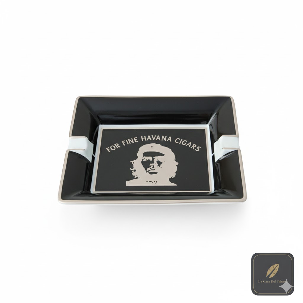 Ashtray - Elie Bleu Che Black - 2 Cigars