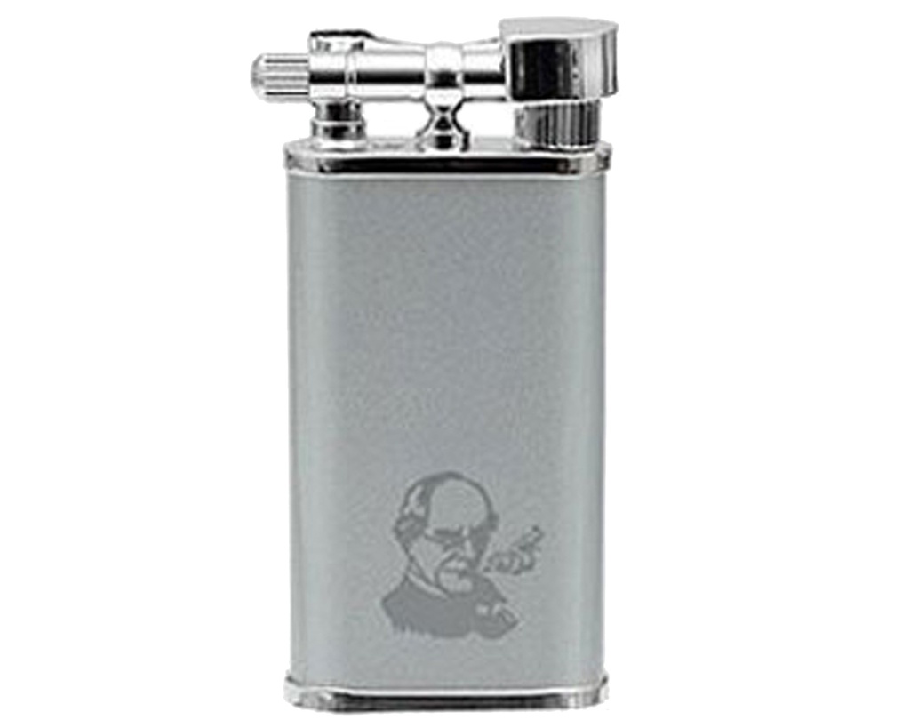 Pipe Lighter - Peterson Silver Satin