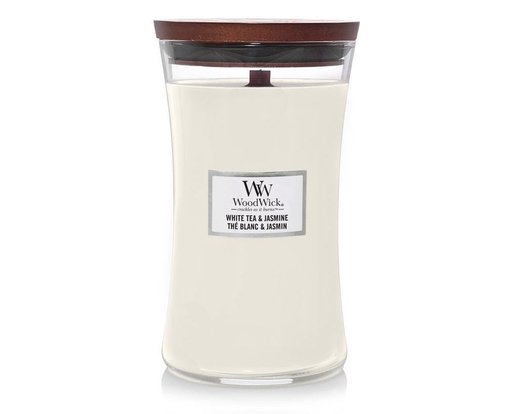 Candle - Woodwick White Tea & Jasmine - Large