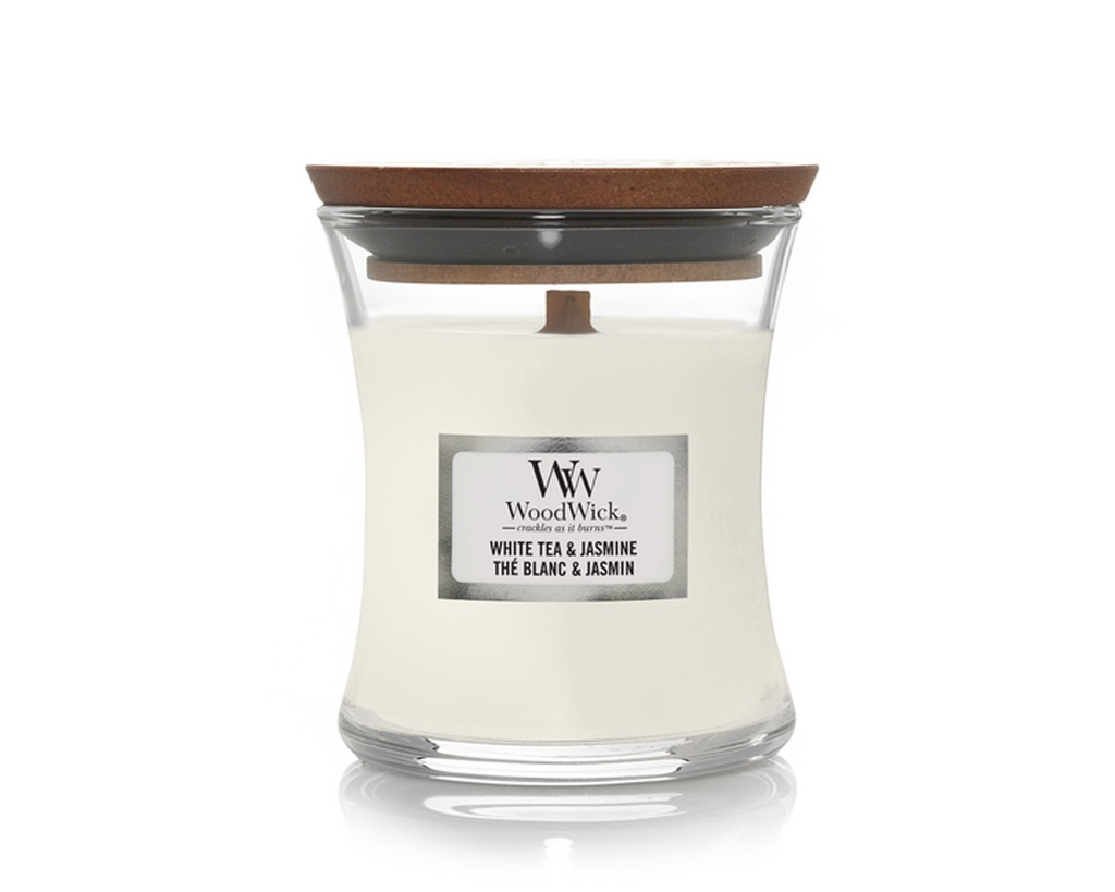 Candle - Woodwick White Tea & Jasmine - Mini