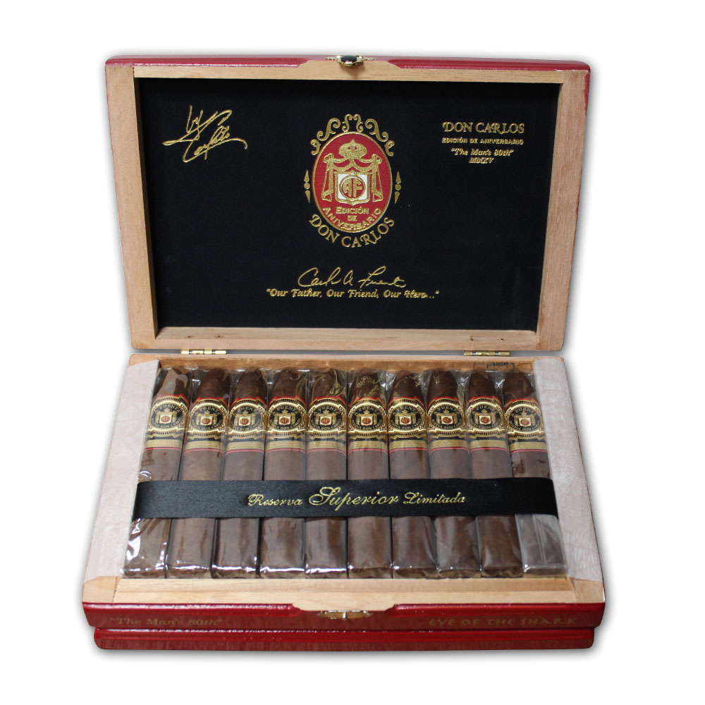 Arturo Fuente Don Carlos The Man'S 80Th Eye Of The Shark - Box Of 20 Cigars