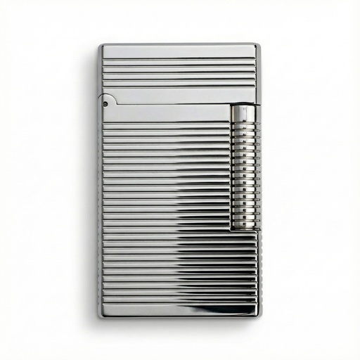 [10003] Lighter - Davidoff Prestige Line Horizontal Lines Palladium