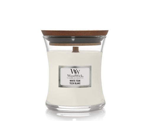 [12131] Candle - Woodwick White Teak - Mini