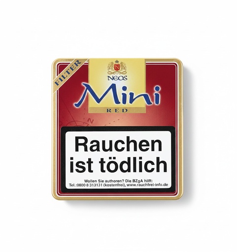 [12173] Neos Mini Red Filter - Pack Of 20 Cigarillos