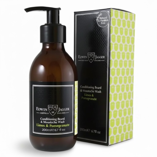 [12634] Beard Products - Edwin Jagger Beard & Moustache Conditioner Lime & Pomegranate - 200Ml