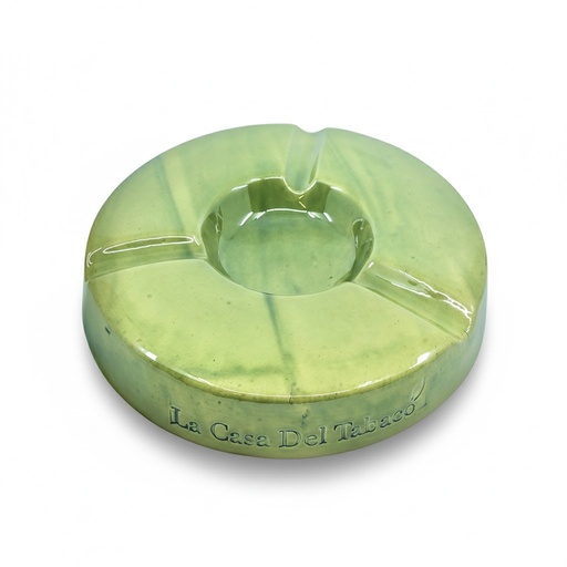 [12710] Ashtray - Lcdt Round Green Fall - 3 Cigars