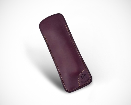 [12823] Cutter Case - Les Fines Lames Sheath Le Petit Natural Burgundy