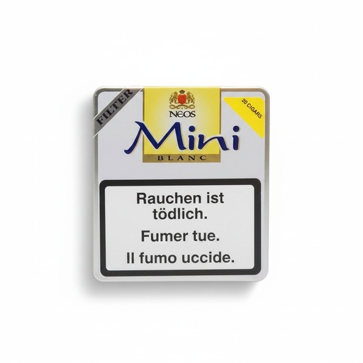 [12881] Neos Mini White Filter - Pack Of 20 Cigarillos