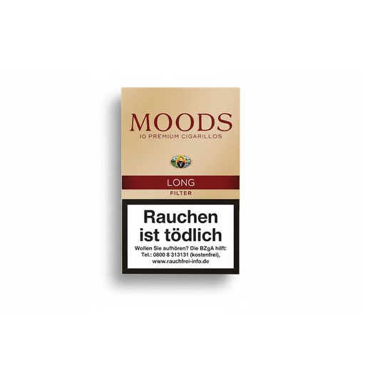 [12887] Danneman Moods Long Filter - Pack Of 10 Cigarillos