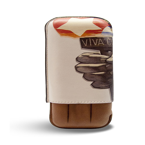 [13245] Cigar Case - Recife Viva Cuba Whisky - 3 Cigars